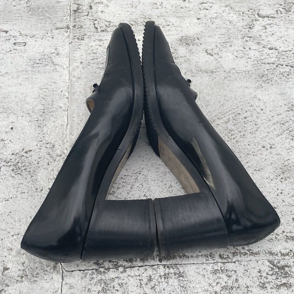 Gucci Women Shoes Black Leather Vintage Pull On Shoes Made In Italy Size 35.5C - Picture 7 of 12